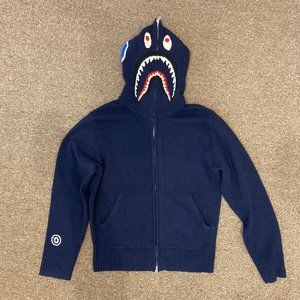 a Bathing Ape knit zip up hoodie